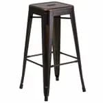 Flash Furniture ET-BT3503-30-POC-GG Copper Galvanized Steel Bar Stool — view 4