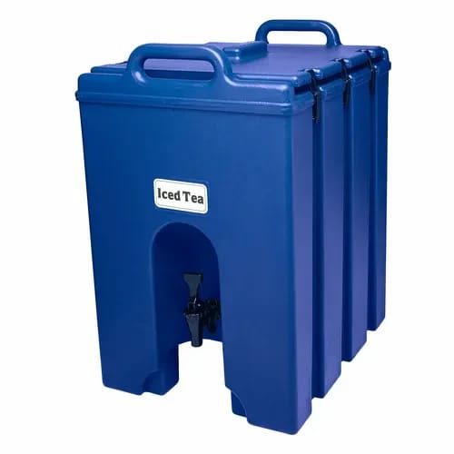 Cambro Camtainer 1000LCD186 11-3/4 Gallon Insulated Navy Blue Beverage Dispenser — view 2