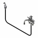 T&S B-1173 8" Deck Mount Workboard Faucet with swing Gooseneck — view 6