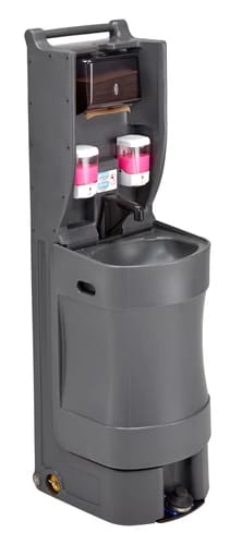 Cambro MHWS18615 Charcoal Gray Mobile Hand Wash Station — view 1