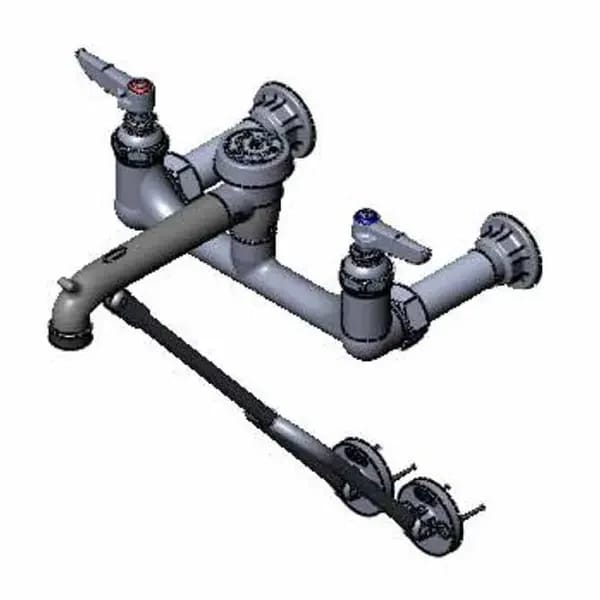 T&S B-0655-RGH 8" Wall Mount Service Sink Faucet — view 1