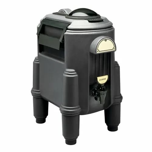 Cambro Camserver CSR3110 3 Gallon Black Beverage Dispenser — view 1