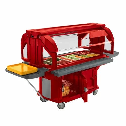 Cambro Versa Food Bar VBRUHD5158 4-Pan Hot Red Cold Food Serving Counter — view 2