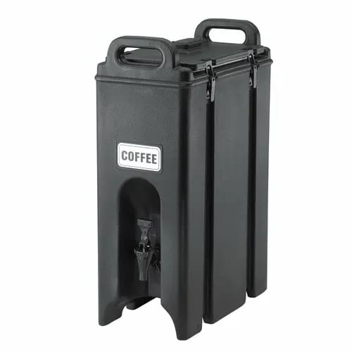 Cambro Camtainer 500LCD110 4-3/4 Gallon Insulated Black Beverage Dispenser — view 1