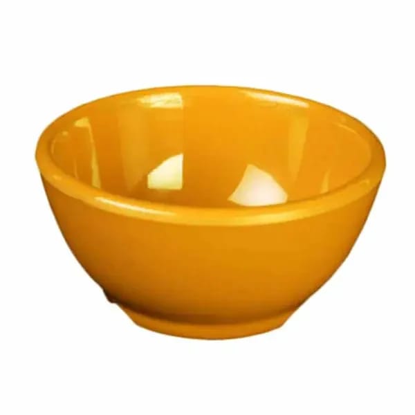 Thunder Group CR5804YW Yellow 10 oz. Melamine Soup Bowl | Case of 12 — view 2