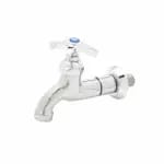 T&S B-0702 Wall Mount Single Sink Faucet with 4-Arm Handle — view 5