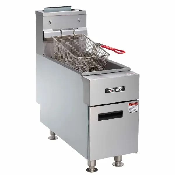 Patriot PT-CTF-2NG Natural Gas 25 lb. Countertop Fryer 44,000 BTU 11-1/8"W — view 1