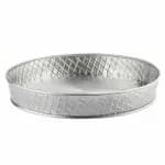 Tablecraft 10036 Lattice Stainless Steel Oval Platter 9-1/2" x 6" x 2-1/8" — view 4