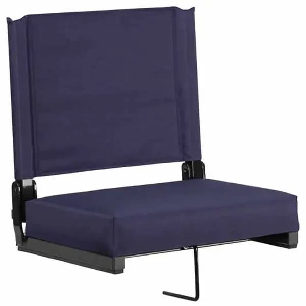 Flash Furniture XU-STA-NVY-GG Grandstand Navy Blue Ultra-Padded Folding Bleacher Comfort Seat — view 2