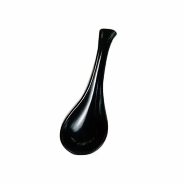 Thunder Group 7000BL Black Pearl 1 oz. Melamine Serving Spoon | Case of 60 — view 1