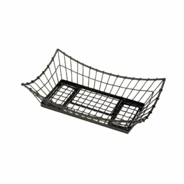Tablecraft GMT2113 Black Metal Grand Master Transformer Rectangular Basket 21" x 13" x 5-1/2" — view 1