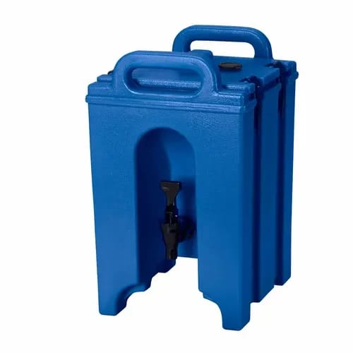 Cambro Camtainer 100LCD186 1-1/2 Gallon Insulated Navy Blue Beverage Dispenser — view 1
