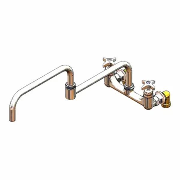 T&S B-0295 8" Deck Mount Big-Flo Pot and Kettle Filler Faucet with 24" Double-Jointed Swing Nozzle — view 1