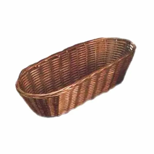Tablecraft 1413 Brown Oblong Woven Basket 12-1/2" x 5" x 3 | Case of 12 — view 1