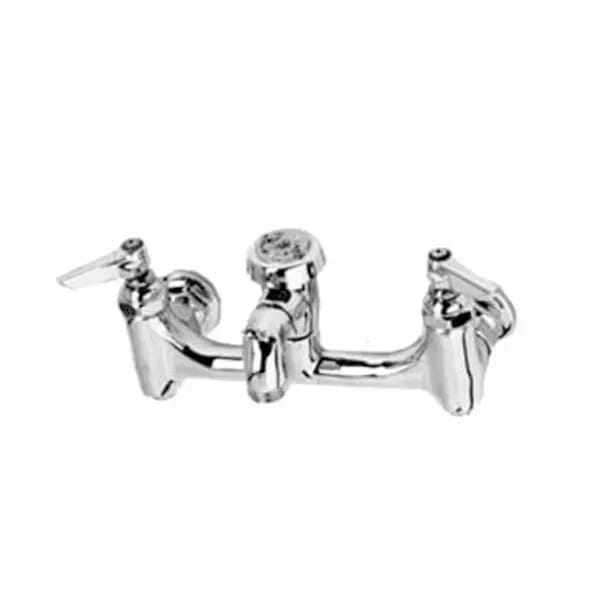 T&S B-0674-BSTPM 8" Wall Mount Service Sink Faucet — view 1