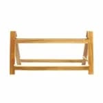 Tablecraft BBR181212 Butcher Block Riser with Black Metal Frame 18-1/2" x 12-1/2" x 11-3/4" — view 3