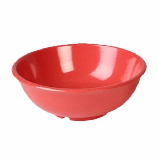 Thunder Group CR5807RD Orange 32 oz. Melamine Salad Bowl | Case of 12 — view 1