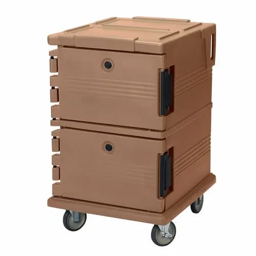 Cambro Ultra Cam Cart UPC1200157 Insulated Coffee Beige Front Loader Food Carrier — view 1