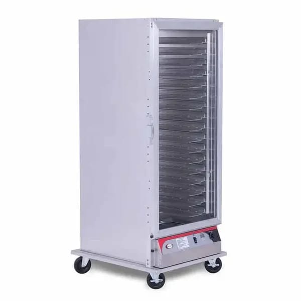 BevLes PICA70-32INS-AED-4L2 Insulated Clear Door Full Height Proofing Cabinet 29"W — view 1