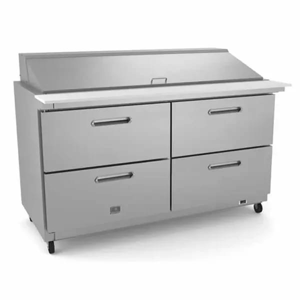Kelvinator KCHMT60.24.2D 24 Pan 4-Drawer Mega-Top Sandwich Prep Table 61-1/4"W — view 2