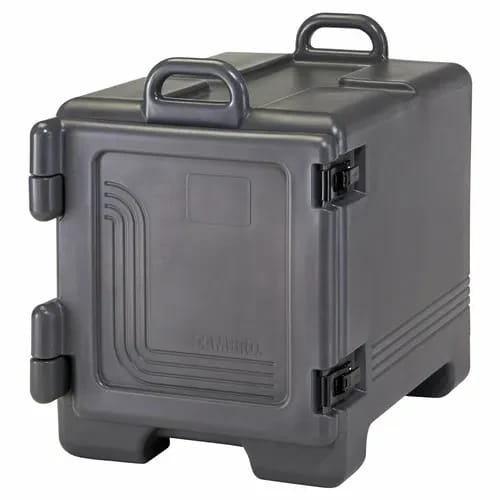 Cambro 1318CC615 Insulated Charcoal Gray Front Loader Food Carrier — view 1
