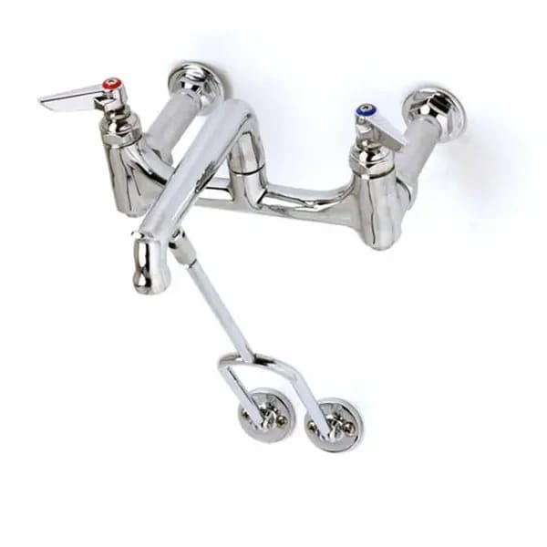T&S B-0650-BSTP 8" Wall Mount Service Sink Faucet — view 1