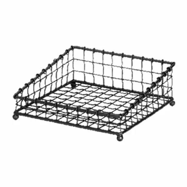 Tablecraft GM1212 Black Metal Grand Master Square Basket 12 — view 1