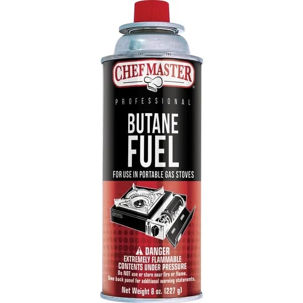 Chef Master 40062 8 oz. Butane Fuel Can | Case of 12 — view 2