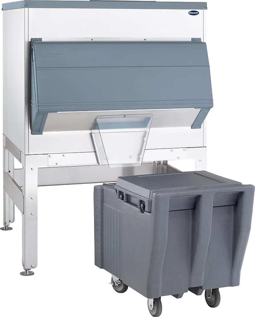 Follett Ice•DevIce™ Series DEV860SG-48-ICS125L Gravity Dispense Ice Bin 860 Pound Capacity Polyethylene Interior Cube, Nugget Ice Compatibility — view 1