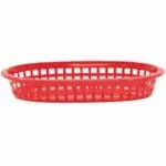 Tablecraft 1073FG A La Carte Green Oval Platter Basket 9-1/4" x 6" x 1-1/2" | Case of 36 — view 4