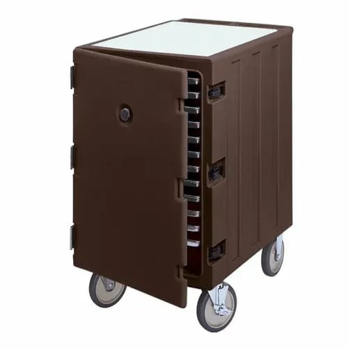 Cambro Camcart 1826LTC131 Insulated Dark Brown Front Loader Food Carrier — view 1