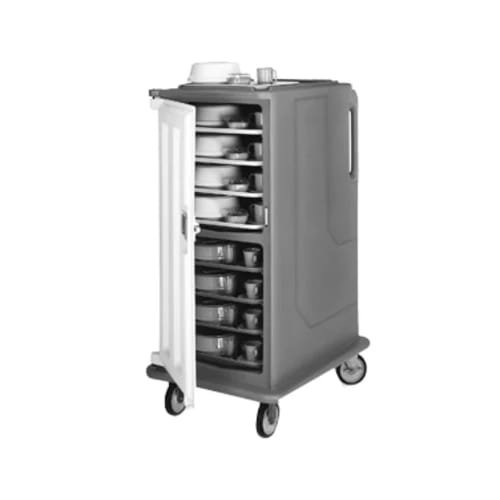 Cambro MDC1418T16615 Charcoal Gray Meal Delivery Cart — view 2