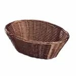 Tablecraft 1475 Brown Round Woven Basket 8-1/2" x 2-1/4" | Case of 12 — view 5