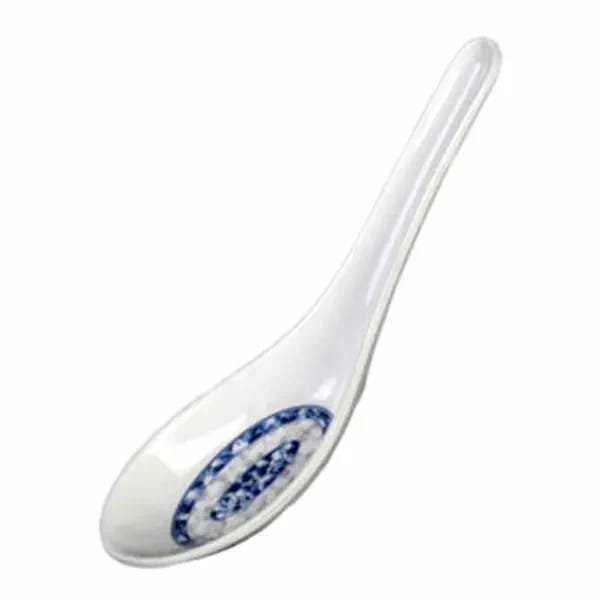 Thunder Group 7003DL Blue Dragon 3/4 oz. Melamine Wonton Soup Spoon | Case of 60 — view 2