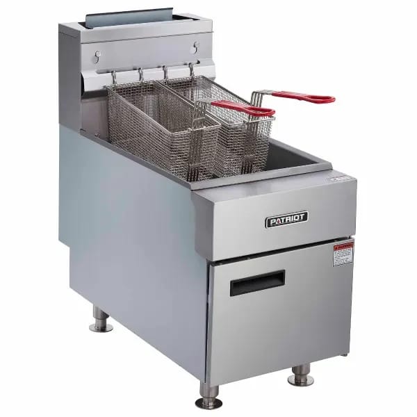 Patriot PT-CTF-3LP Liquid Propane 35 lb. Countertop Fryer 66,000 BTU 14-3/4"W — view 2
