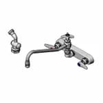 T&S B-0167-01 8" Wall Mount Pre-Rinse Faucet with 54" Hose Spray Assembly with Spray Hose — view 6