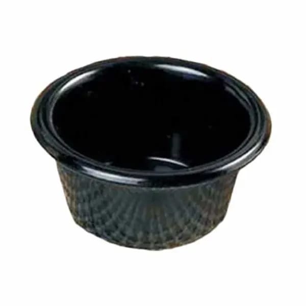 Thunder Group ML539BL1 Black 6 oz. Melamine Ramekin | Case of 12 — view 1