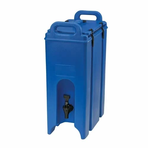 Cambro Camtainer 500LCD186 4-3/4 Gallon Insulated Navy Blue Beverage Dispenser — view 1