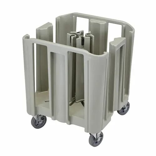 Cambro ADCSC480 Polyethylene 4 Speckled Gray Dish Caddy With 4 Adjustable Dividers — view 1