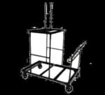 Maywood Furniture MPEDTRKSM Pedestal Storage Table Truck — view 2