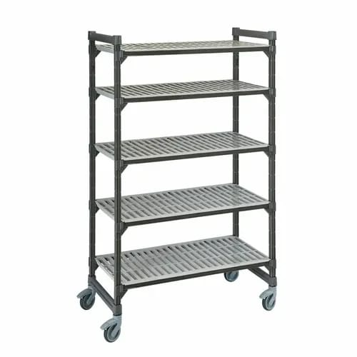 Cambro Camshelving EMU213670V5580 5-Shelf Polypropylene Brushed Graphite Shelving Kit 36"W X 21"D X 70-1/4"H — view 2