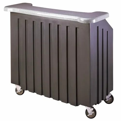 Cambro Cambar BAR540DS671 Granite Gray Portable Bar 5-Bottle Speed Rail Portable Bar 54"W X 25-7/8"D X 46-1/8"H — view 1