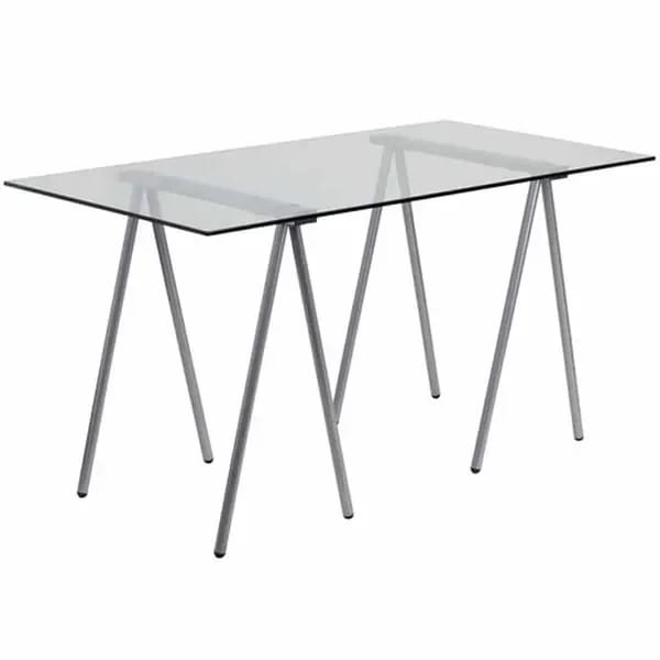 Flash Furniture NAN-JN-2119-GG Glass Top Computer Desk — view 2