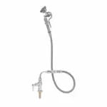 T&S B-1151 4" Deck Mount Workboard Faucet with 8" Swing Spout Nozzle and Spray Hose — view 5