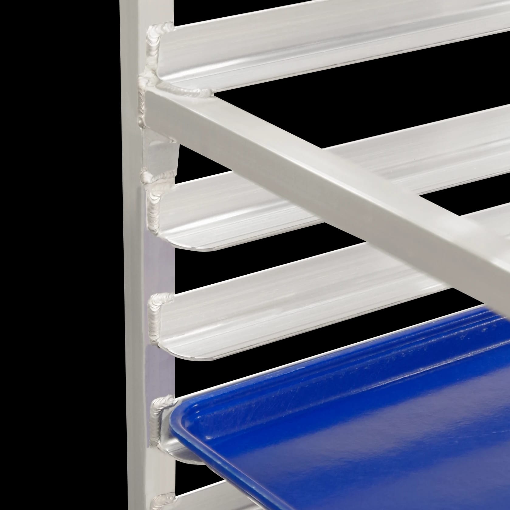 Carter-Hoffmann® O8618 Portable Aluminum Pan Rack Single Width Open Style End-Loaded 18 Pan Capacity — view 2