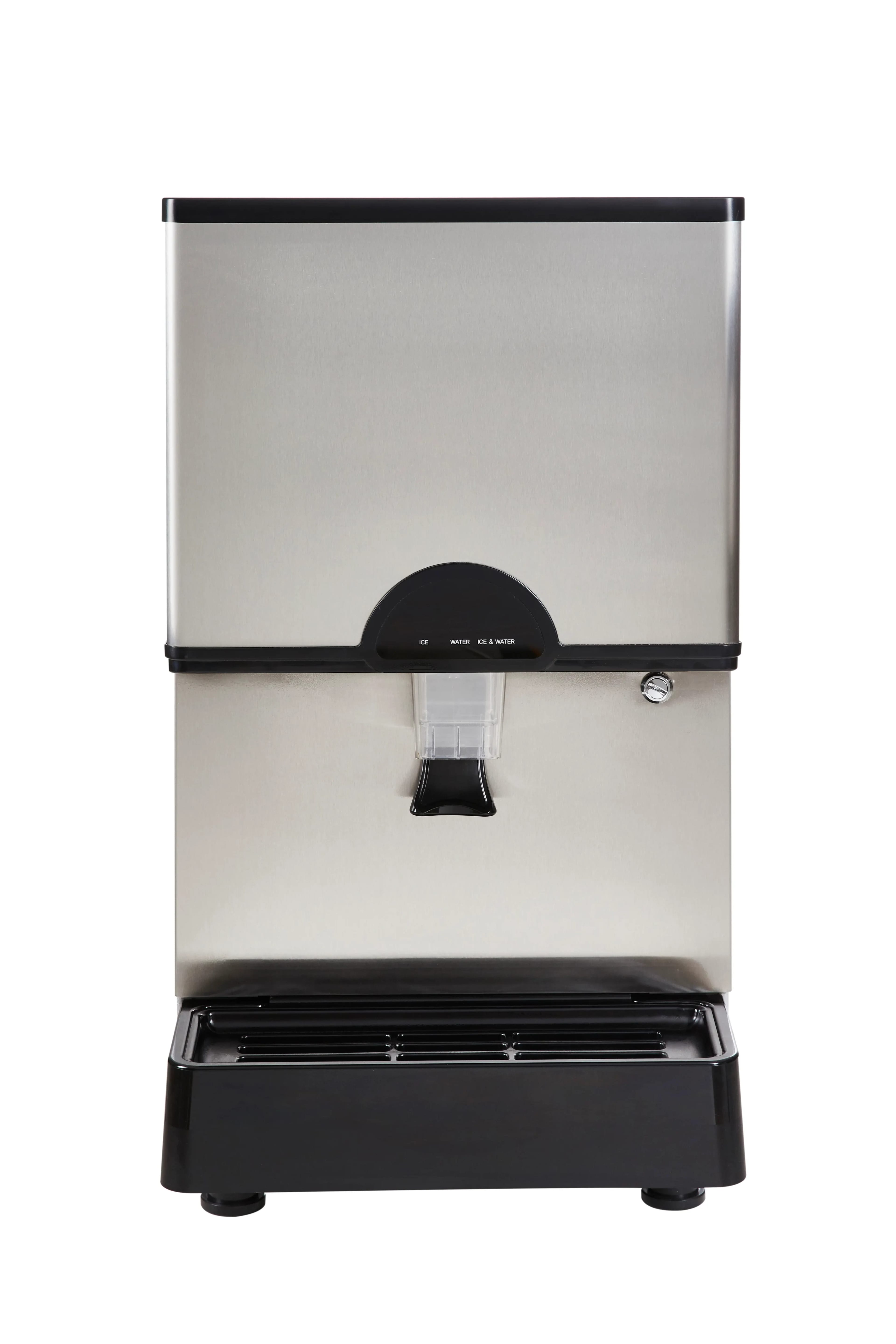 Icetro ID-0300-AN Countertop Ice and Water Dispenser 282 Pound Daily Production 11 Pound Storage Lever Dispense Nugget Style Ice — 115V, 1PH — view 3