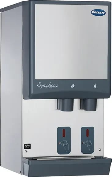 Follett Symphony Plus™ 12HI414A-S0-DP Wall Mount Ice and Water Dispenser 425 Pound Daily Production 12 Pound Storage SensorSAFE™ Dispense Nugget Style Ice — 115V, 1PH — view 1