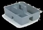 San Jamar JC1945S23 Carlisle - Platform Janitorial Cart — view 3