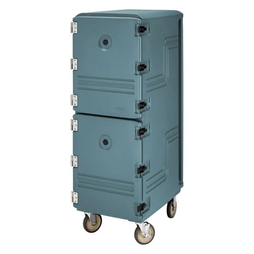 Cambro Camcart 1826DTC401 Insulated Slate Blue Front Loader Food Carrier — view 1