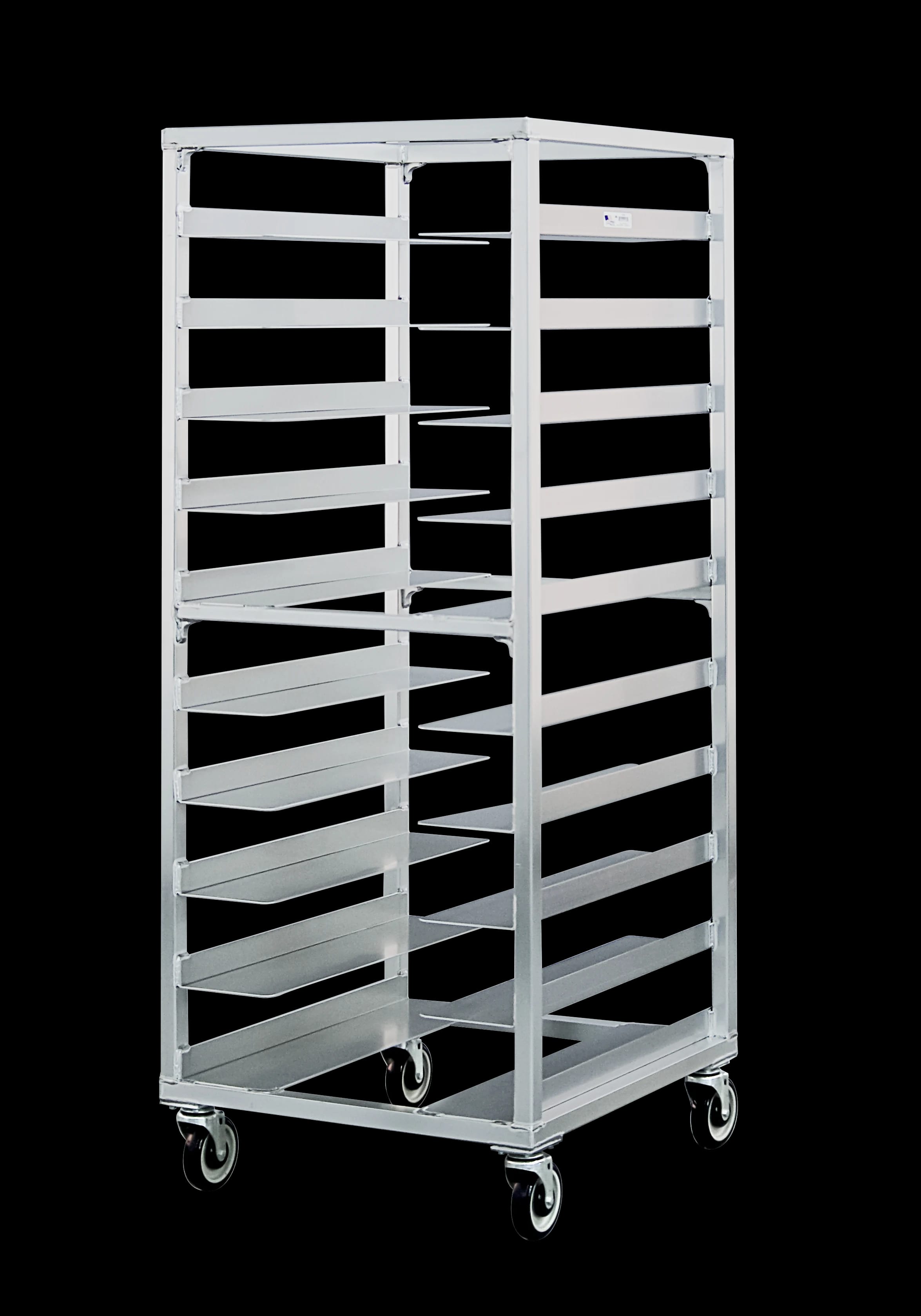 Carter-Hoffmann® O1610 Portable Aluminum Pan Rack Single Width Mobile Style End-Loaded 10 Pan Capacity — view 1